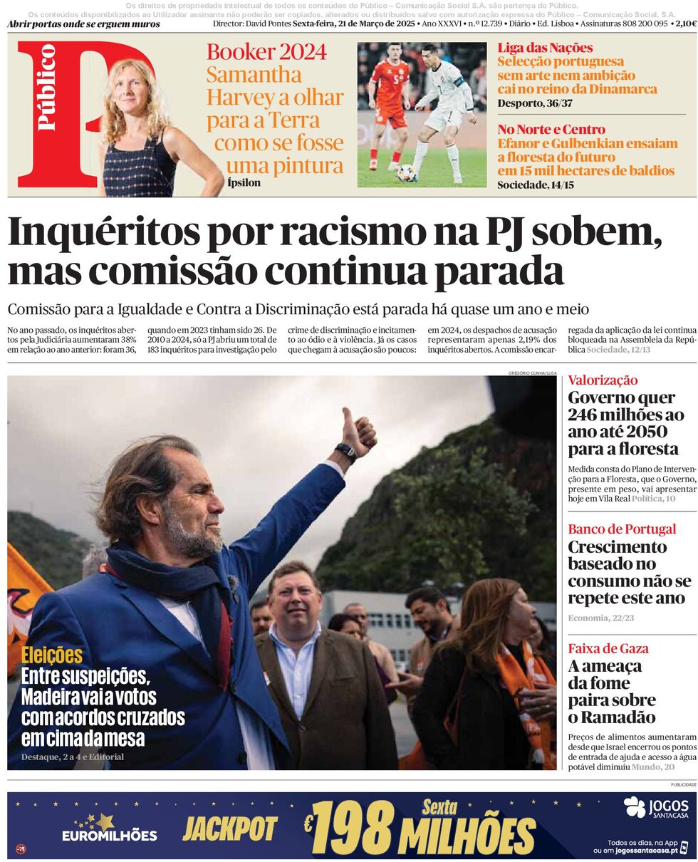 Público - Front Page - 03/21/2025