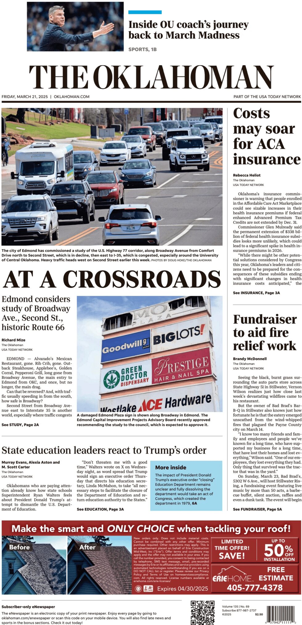 The Oklahoman - Cover - 03/21/2025