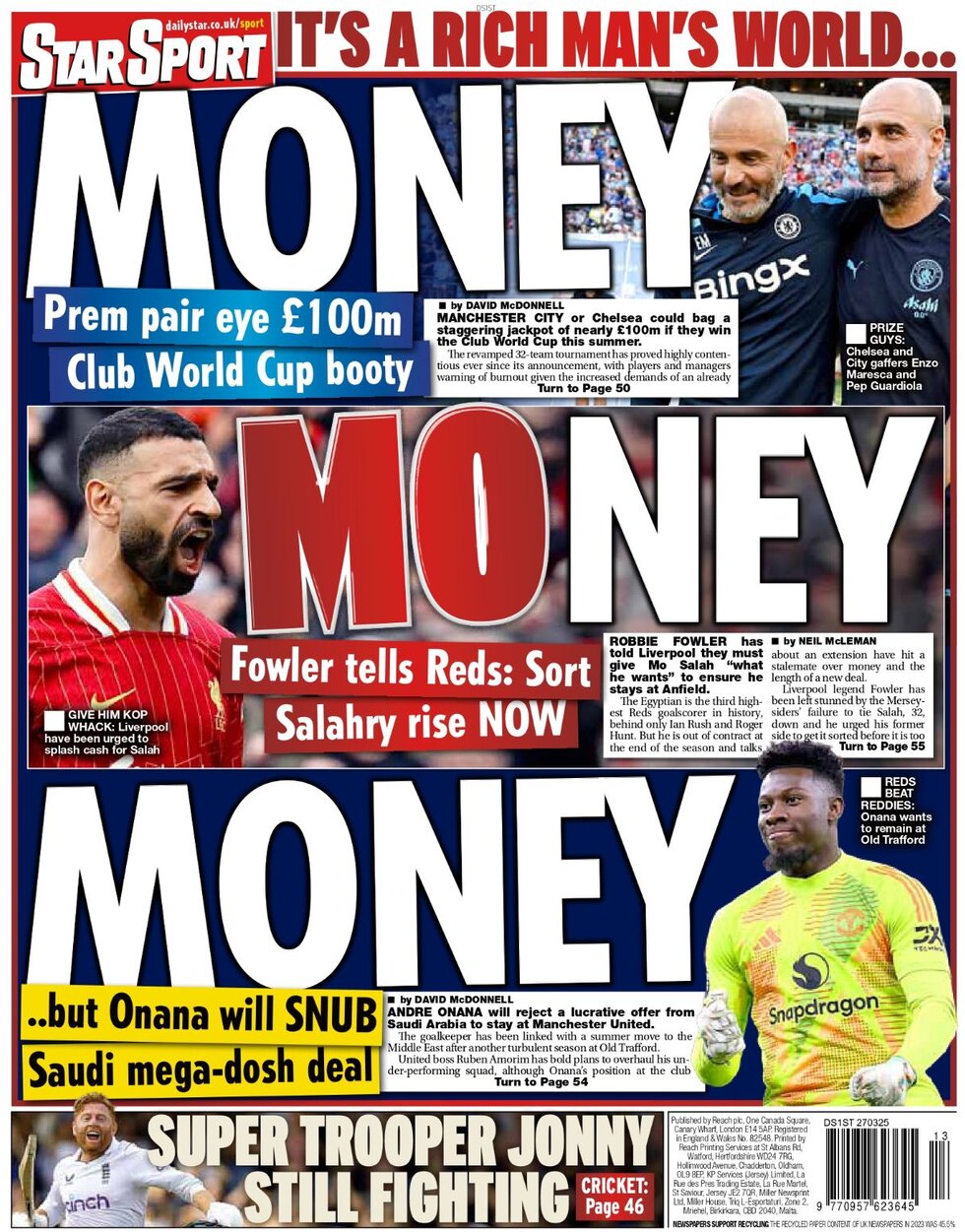 🏟️ 🗞️ #FrontPage Sports…