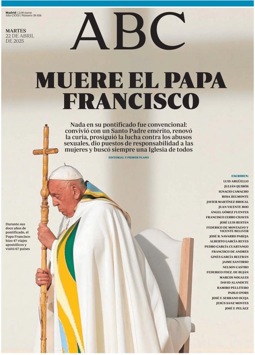 ABC - Front Page - 04/22/2025