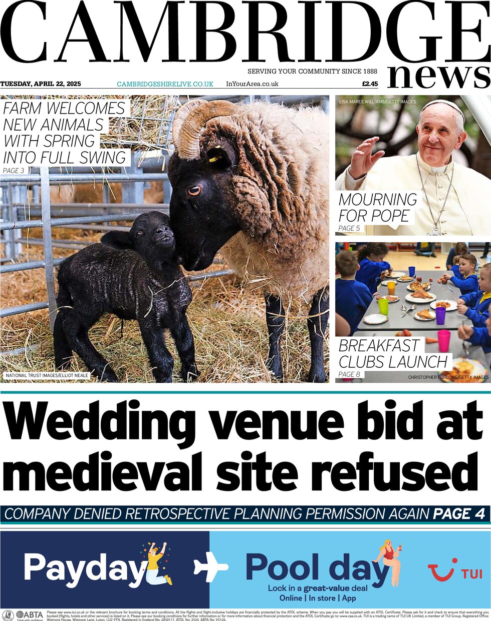Cambridge News - Front Page - 04/22/2025