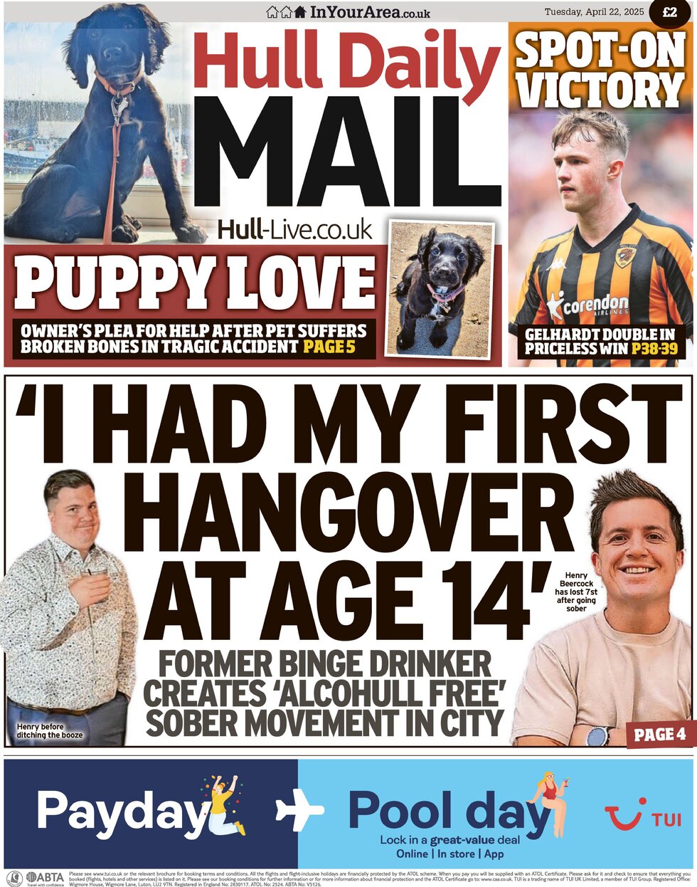 Hull Daily Mail - Front Page - 04/22/2025