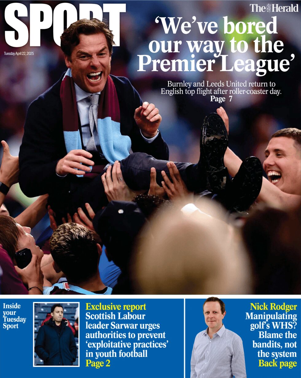 The Herald SPORT (Scotland) - Front Page - 04/22/2025