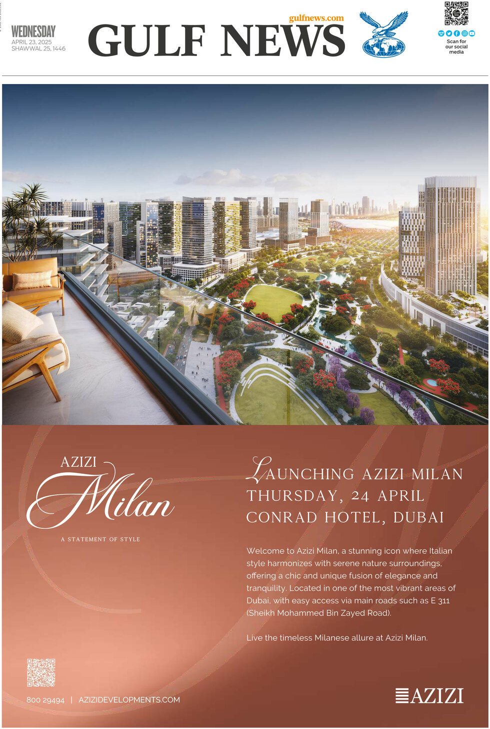 Gulf News - Front Page - 04/23/2025