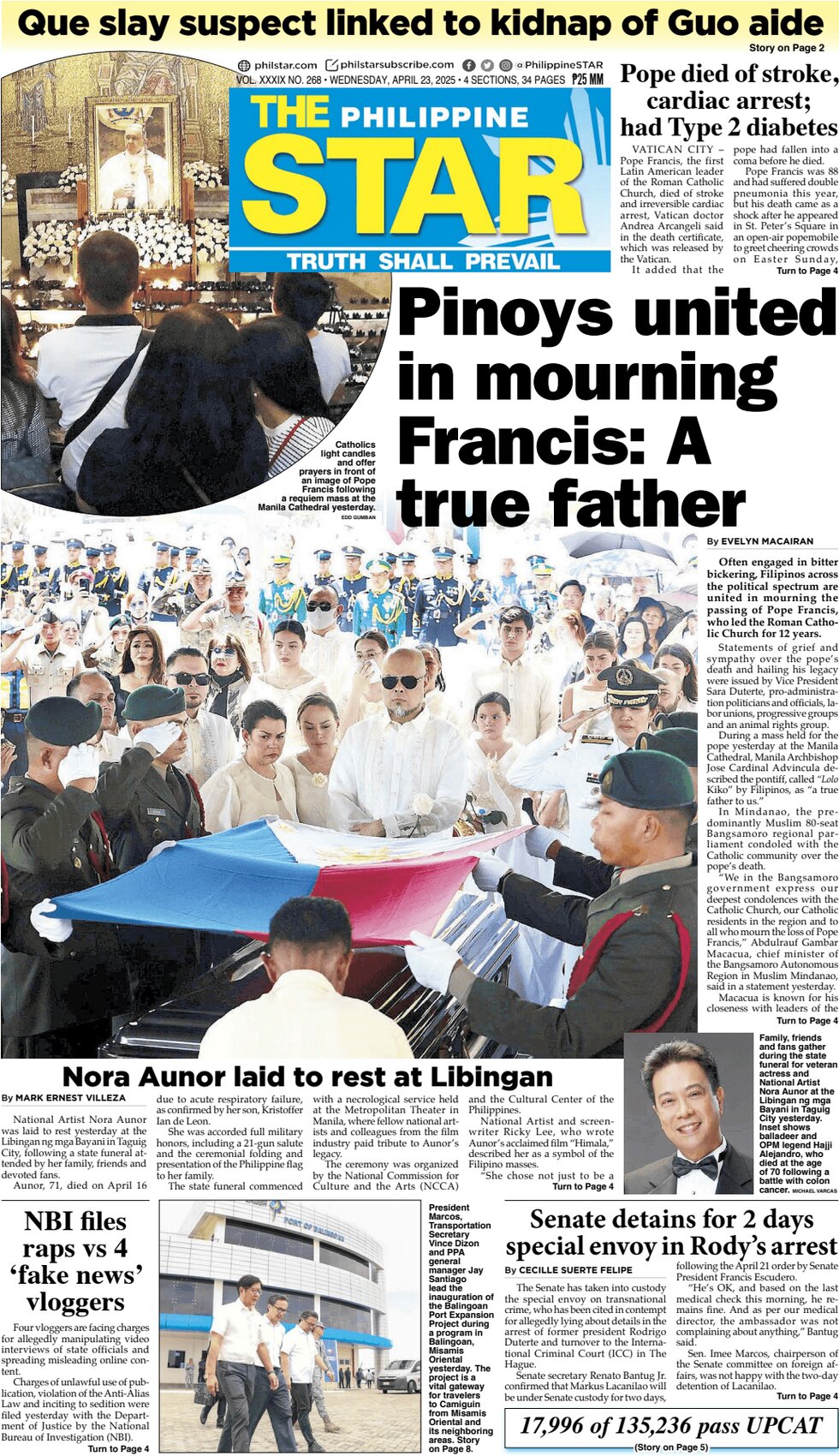 The Philippine Star - Front Page - 04/23/2025