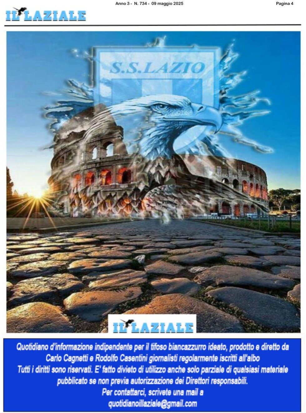 Il Laziale - Front Page - 05/09/2025