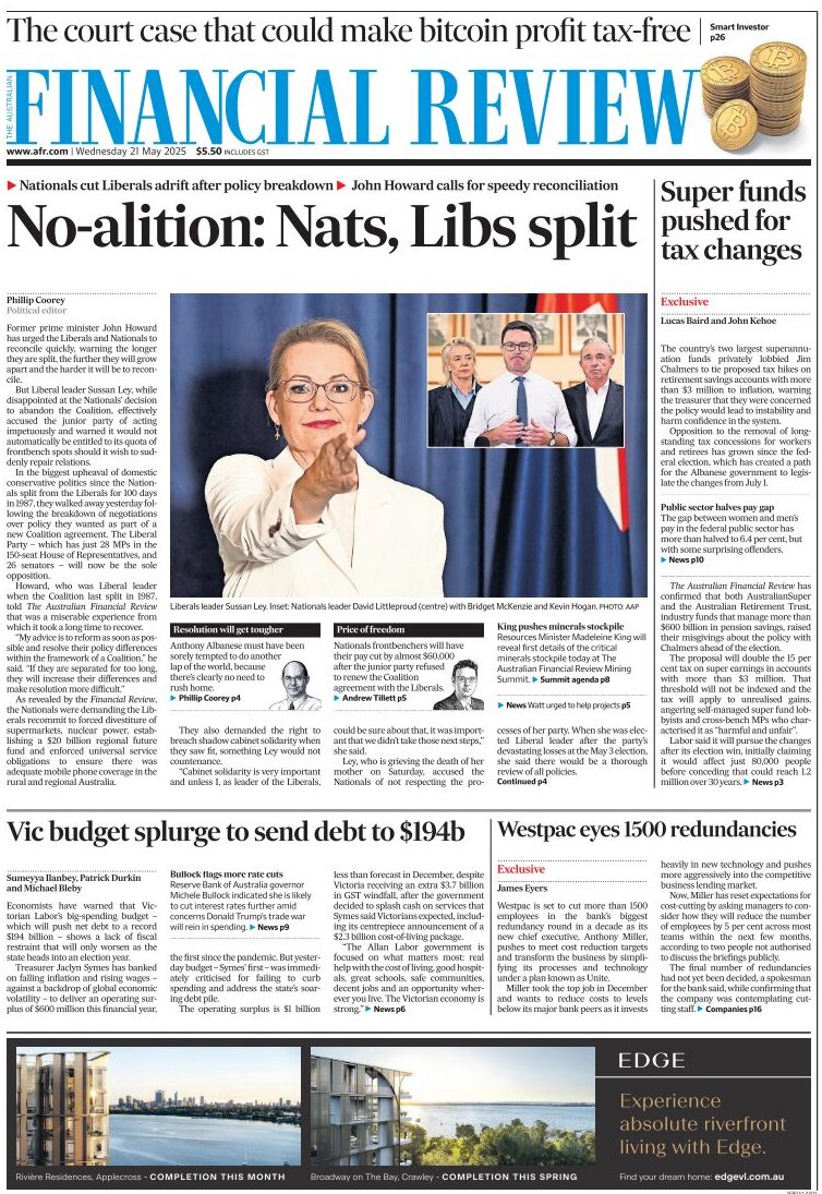 Financial Review - Front Page - 05/21/2025