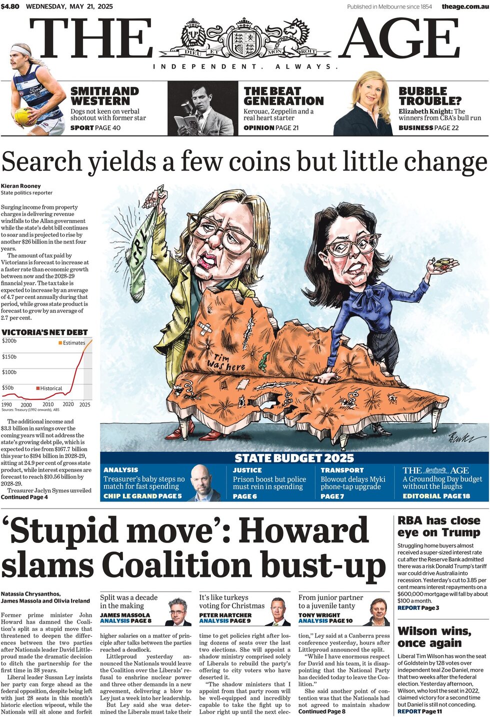 The Age - Front Page - 05/21/2025