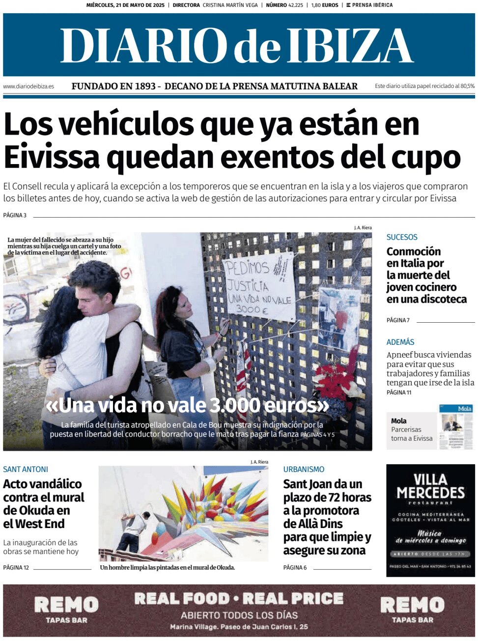 Diario de Ibiza - Front Page - 05/21/2025