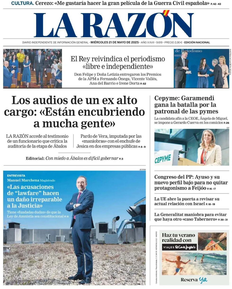 La Razón - Front Page - 05/21/2025