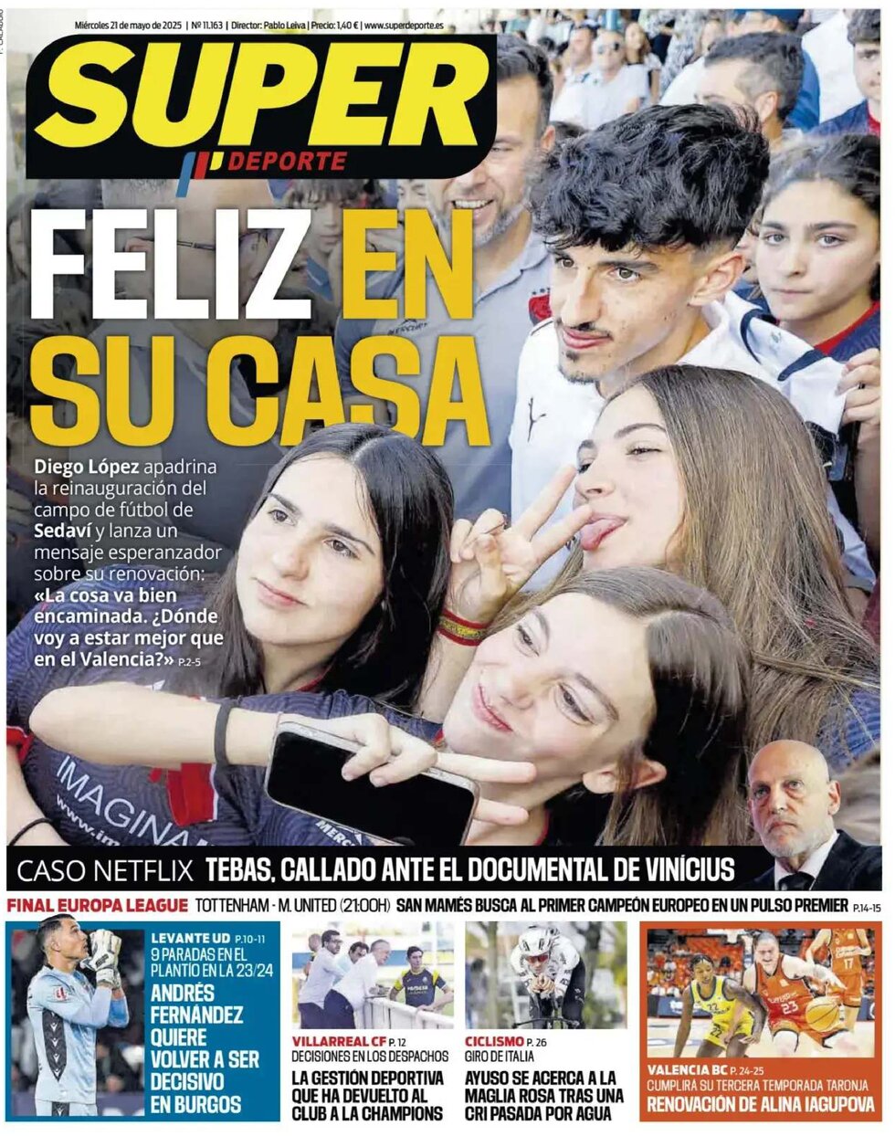 Superdeporte - Front Page - 05/21/2025