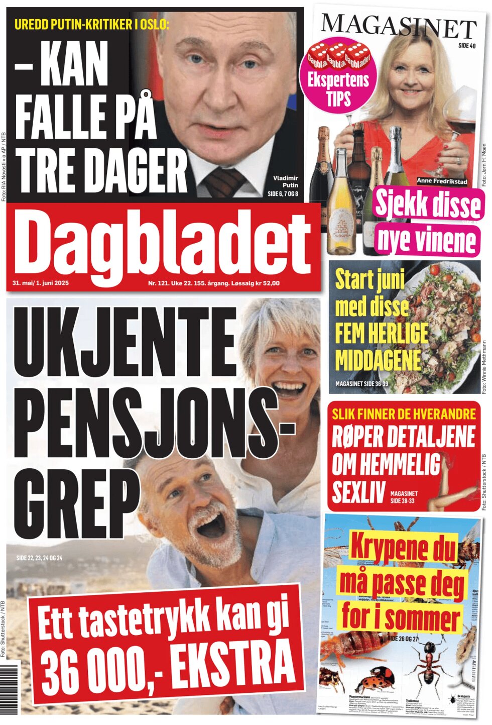 Dagbladet - Front Page - 05/31/2025