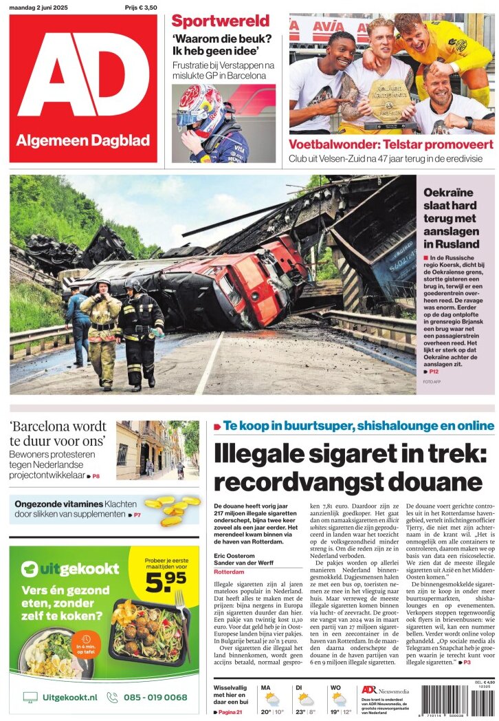 Algemeen Dagblad (AD) - Front Page - 06/02/2025