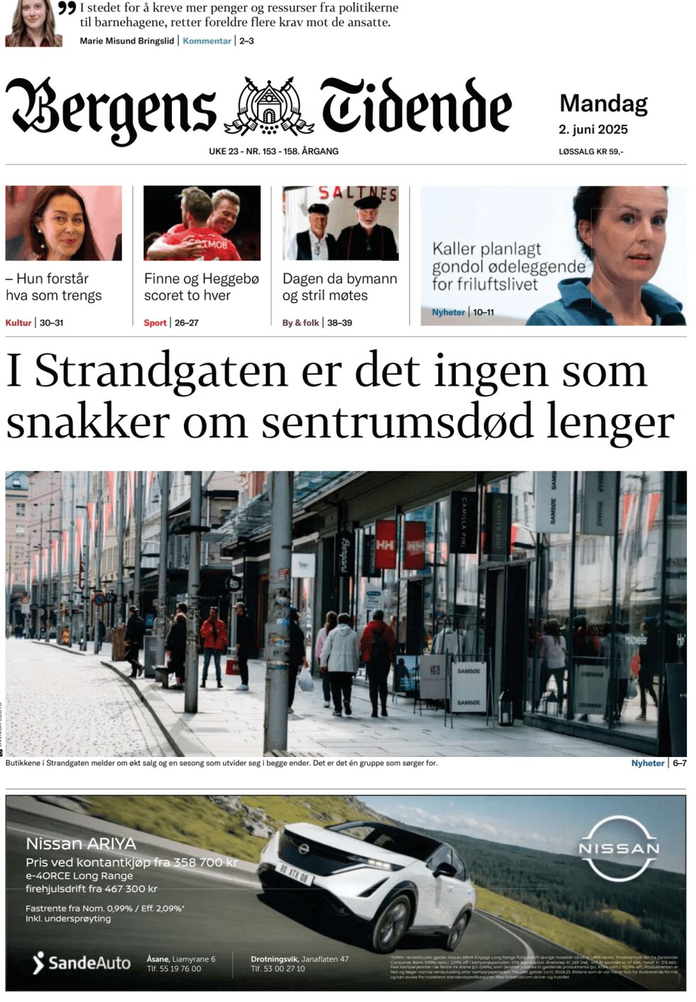 Bergens Tidende - Front Page - 06/02/2025