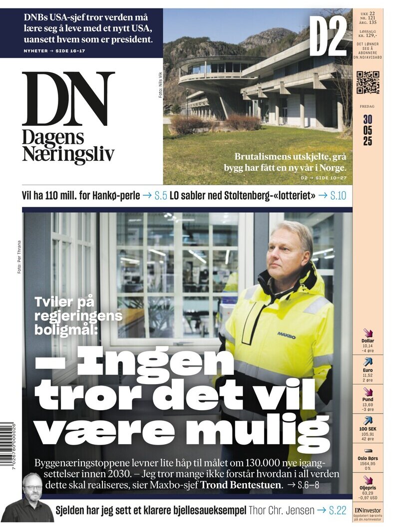 Dagens Næringsliv (DN) - Front Page - 06/02/2025
