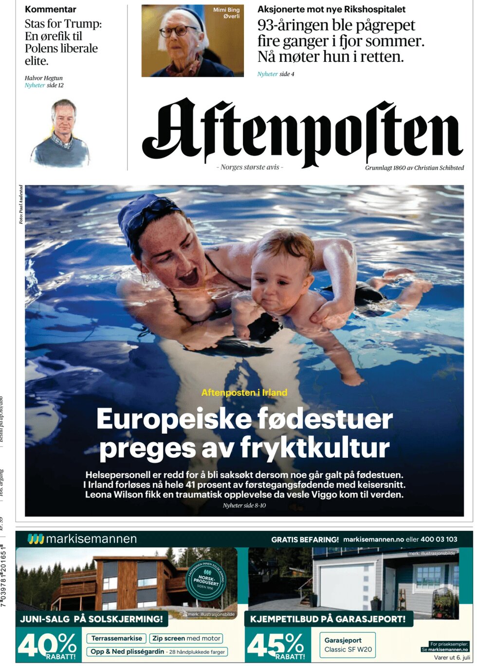Aftenposten - Front Page - 06/03/2025