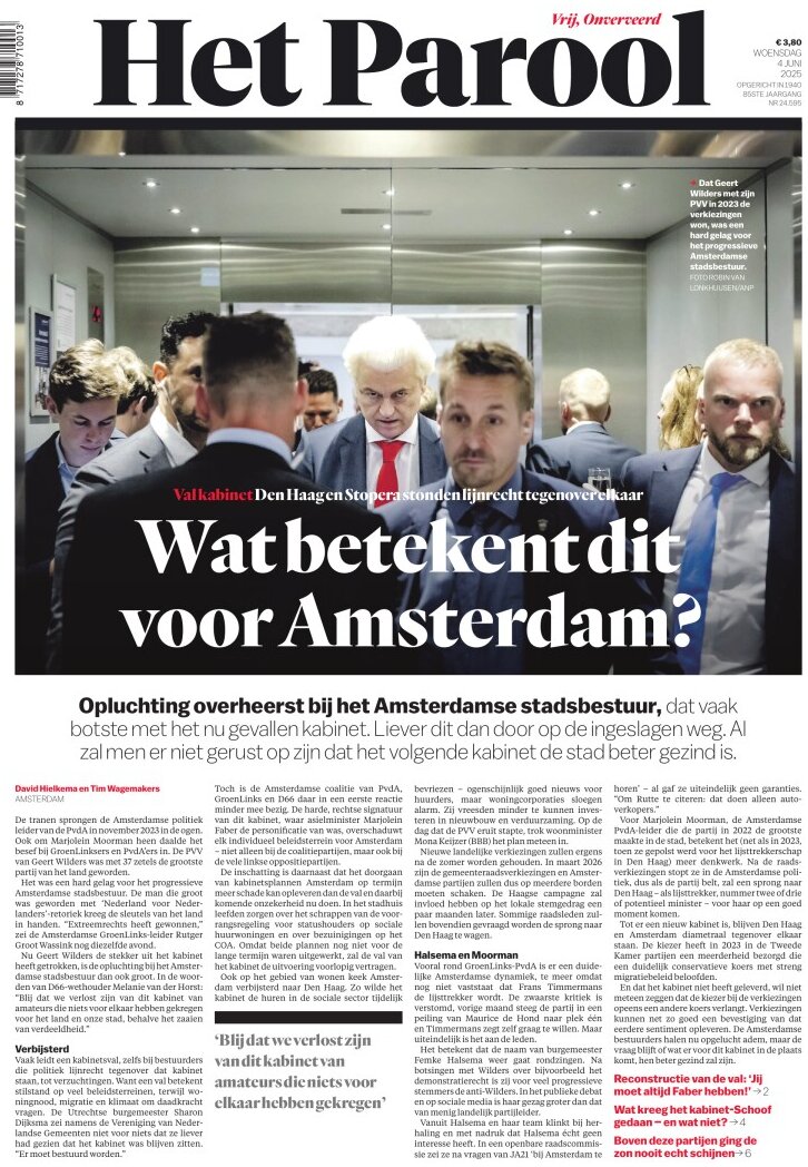 Het Parool - Front Page - 06/04/2025