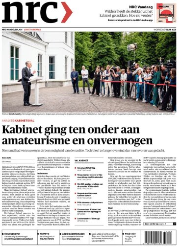NRC Handelsblad - Front Page - 06/04/2025