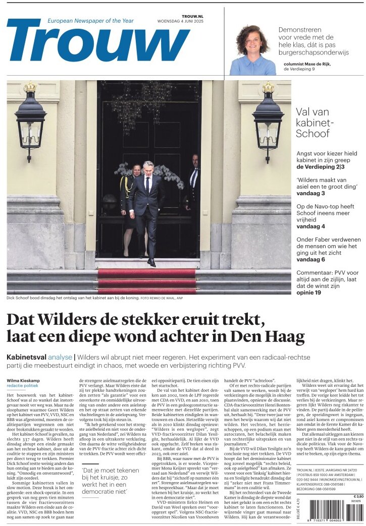 Trouw - Front Page - 06/04/2025