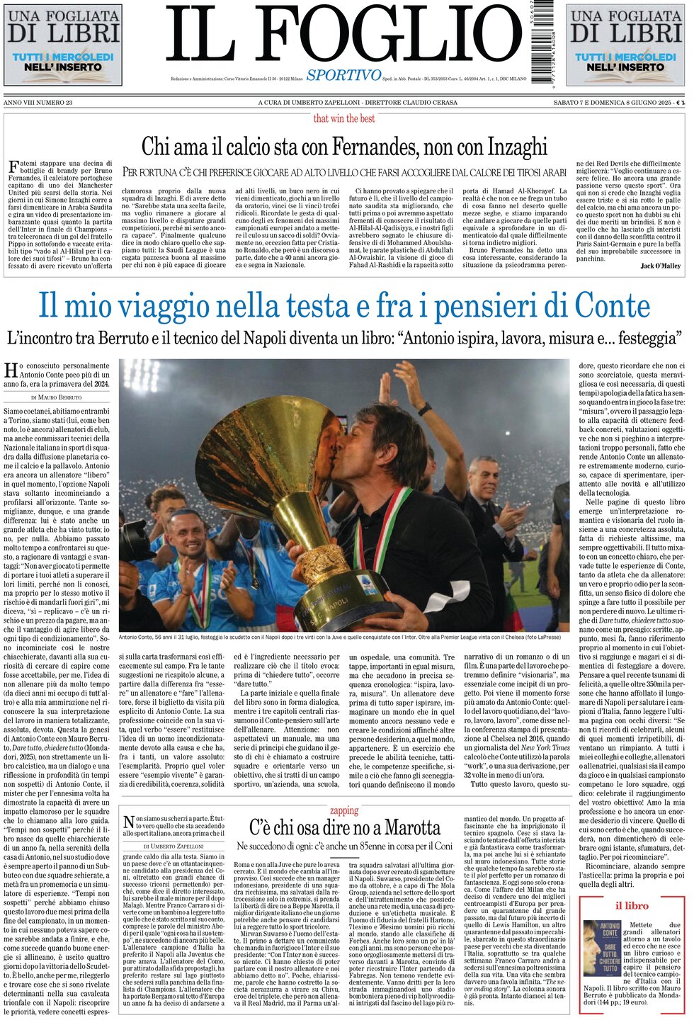 Il Foglio Sportivo - Cover - 06/08/2025