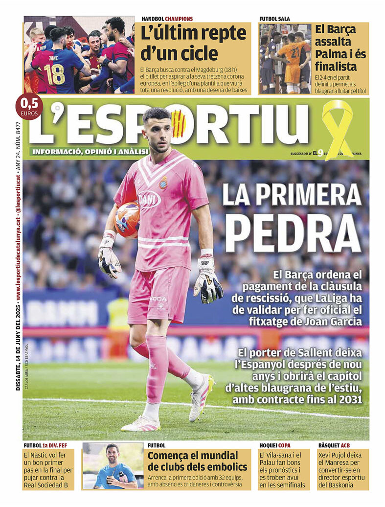 L'Esportiu - Front Page - 06/14/2025