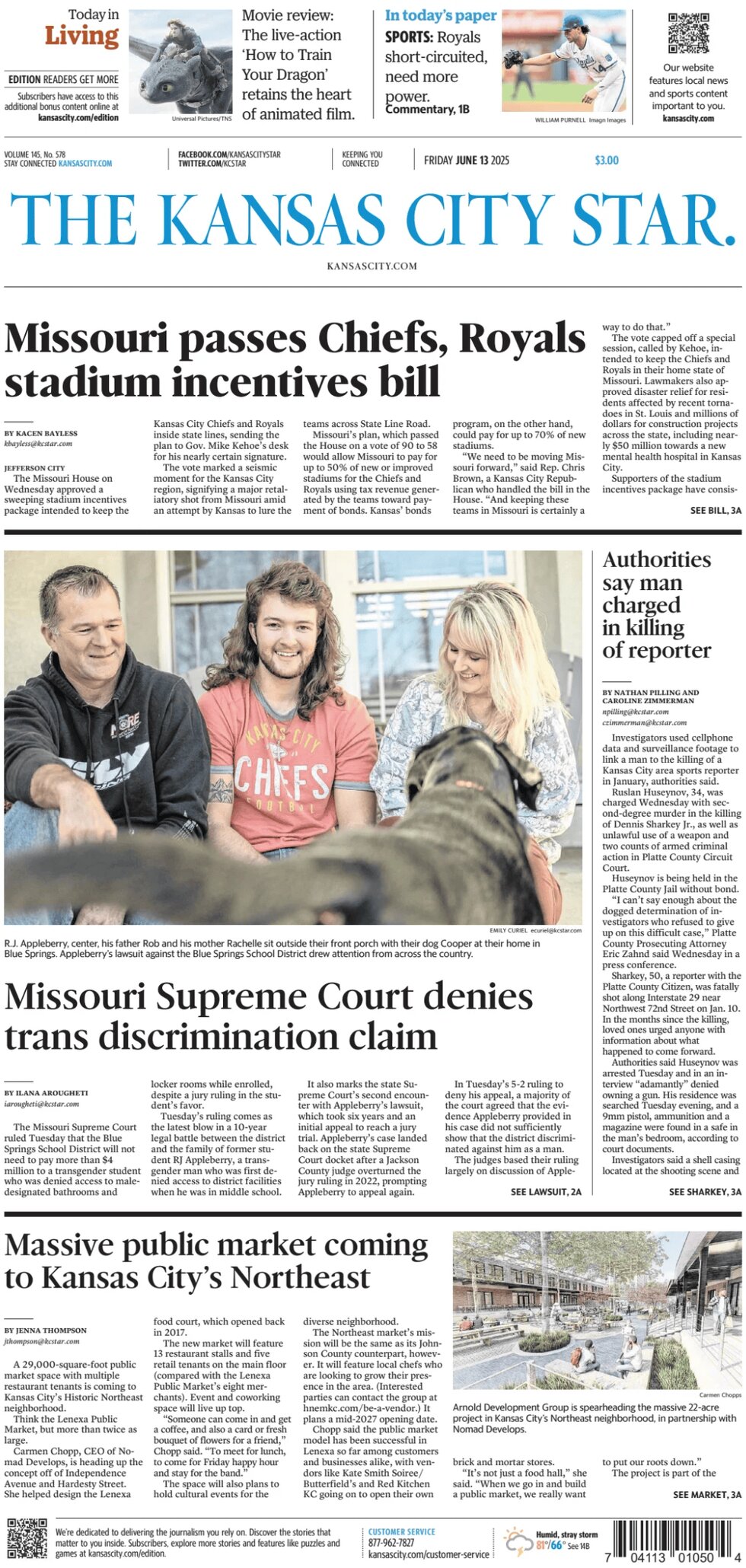 The Kansas City Star - Cover - 06/13/2025