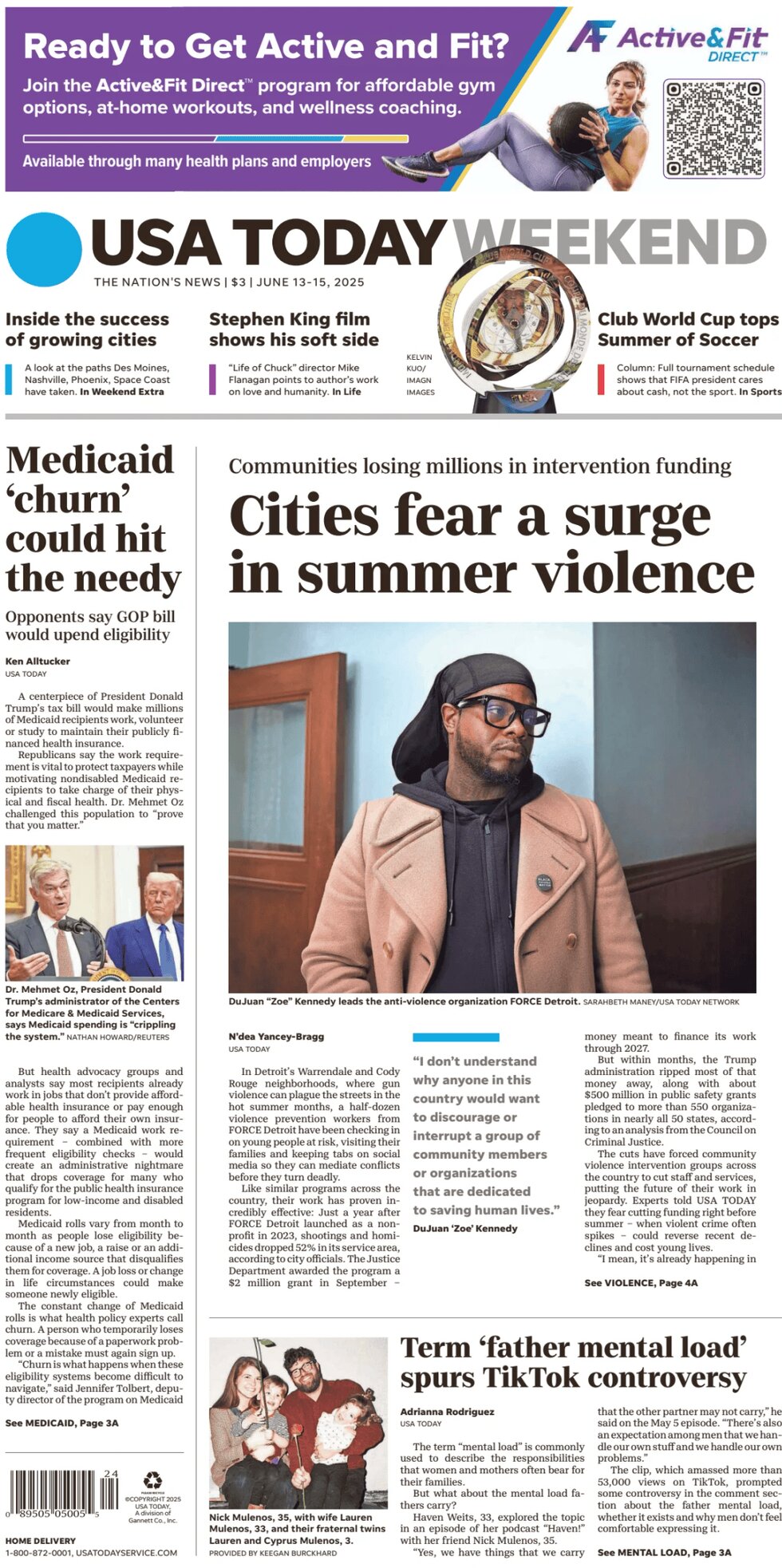 USA Today - Cover - 06/15/2025