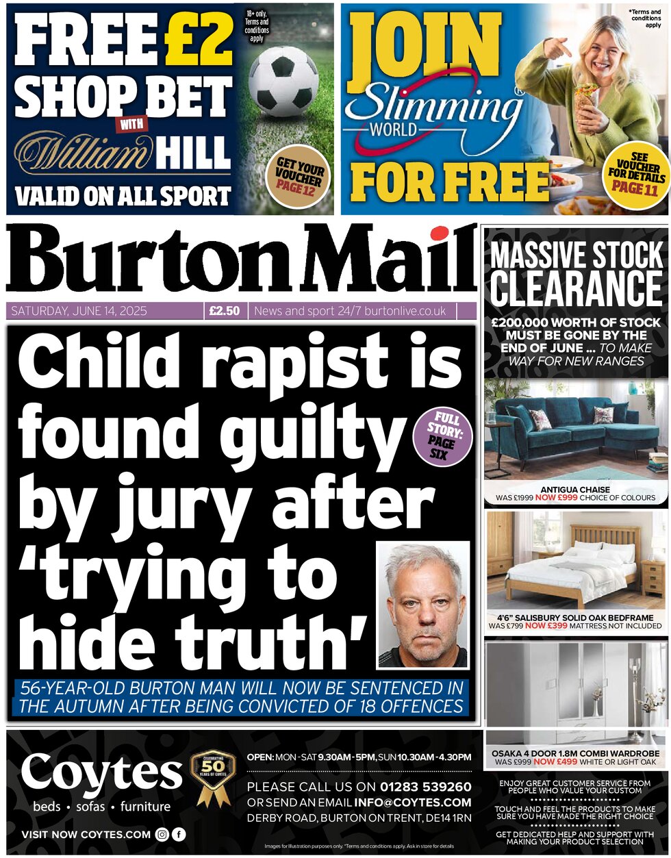 Burton Mail - Front Page - 06/14/2025
