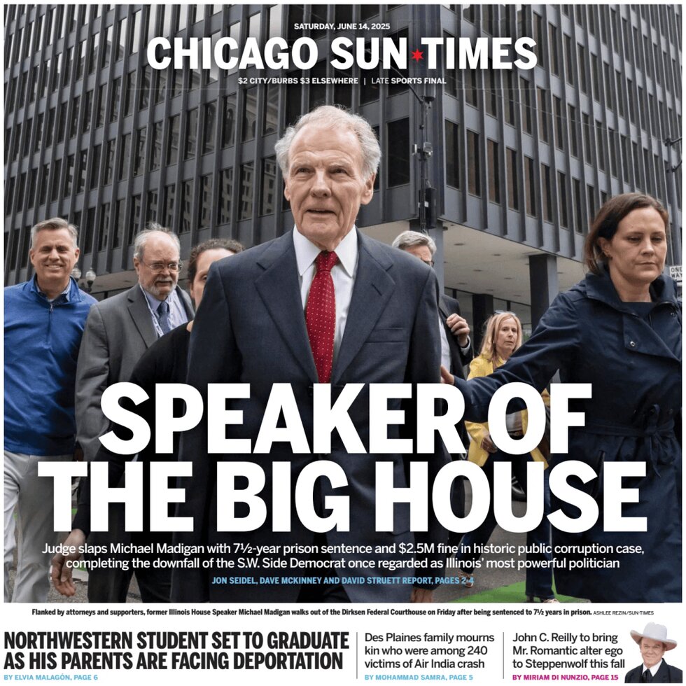 Chicago Sun-Times - Cover - 06/14/2025