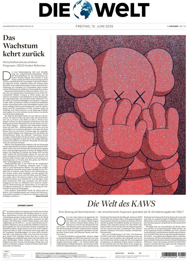 Die Welt - Front Page - 06/14/2025