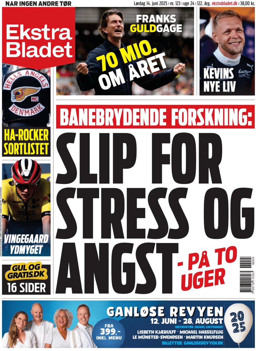 Ekstra Bladet - Front Page - 06/14/2025