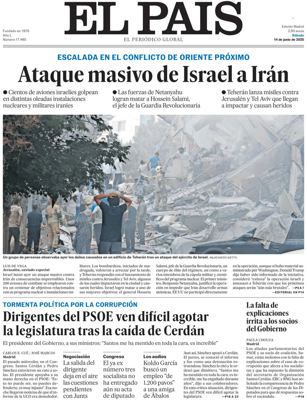 El País - Front Page - 06/14/2025