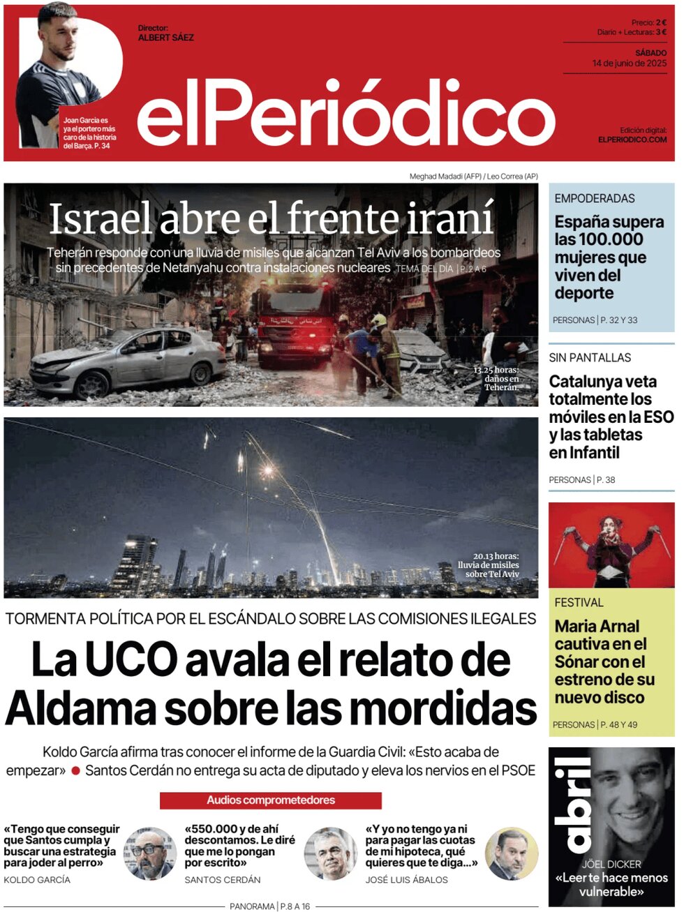 El Periódico de Catalunya - Front Page - 06/14/2025