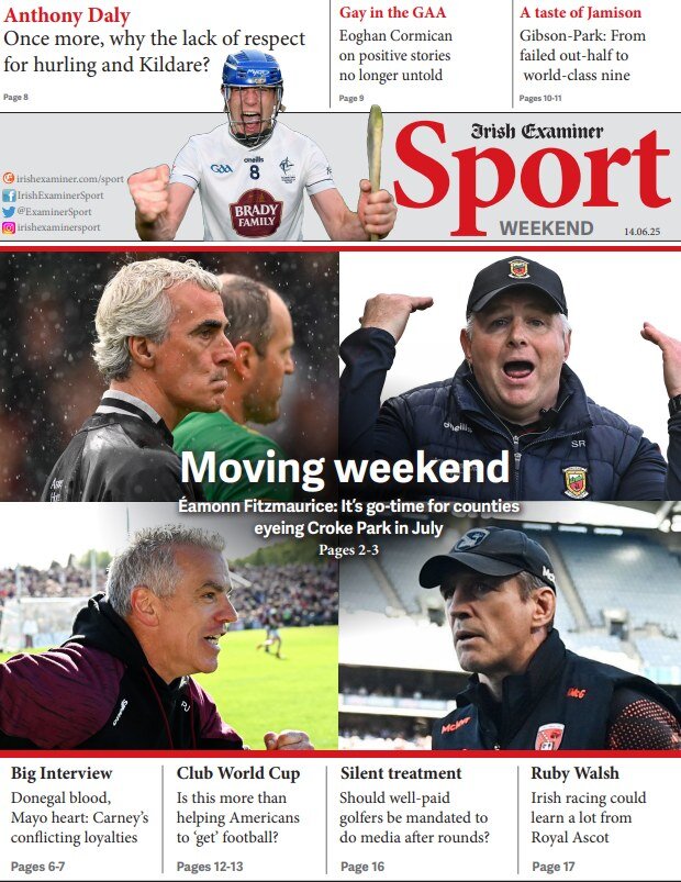 Irish Examiner Sport - Front Page - 06/15/2025
