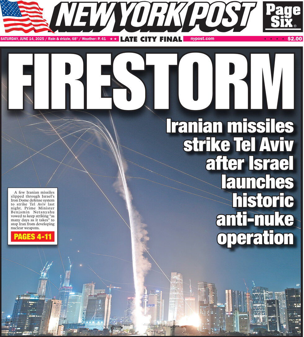 New York Post - Cover - 06/14/2025