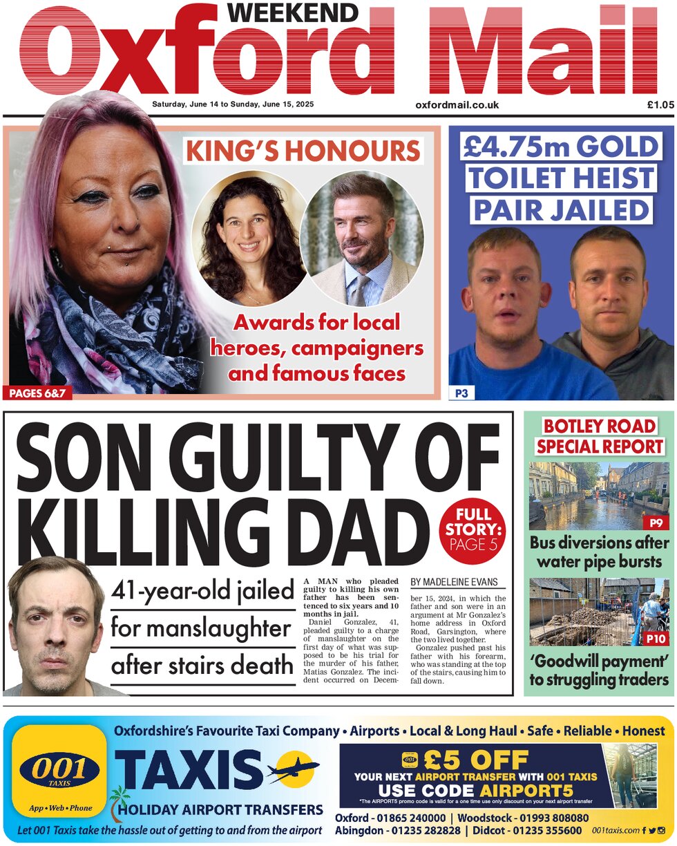 Oxford Mail - Front Page - 06/15/2025