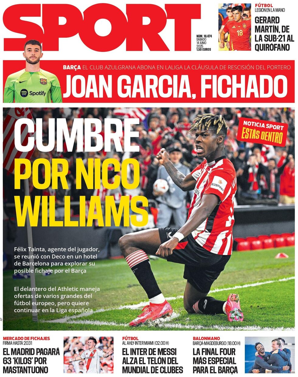 SPORT (Barcelona) - Front Page - 06/14/2025