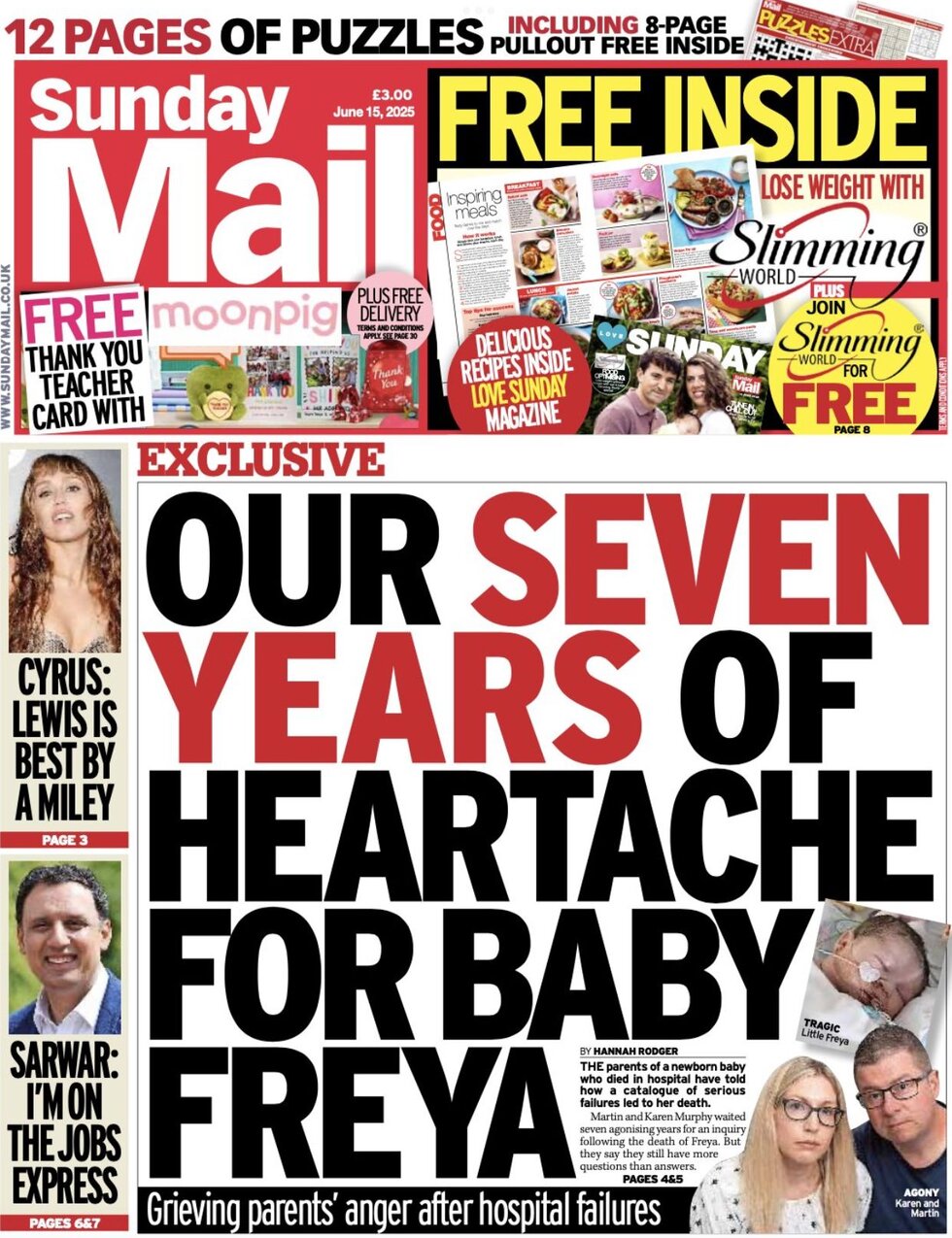 Sunday Mail - Cover - 06/15/2025