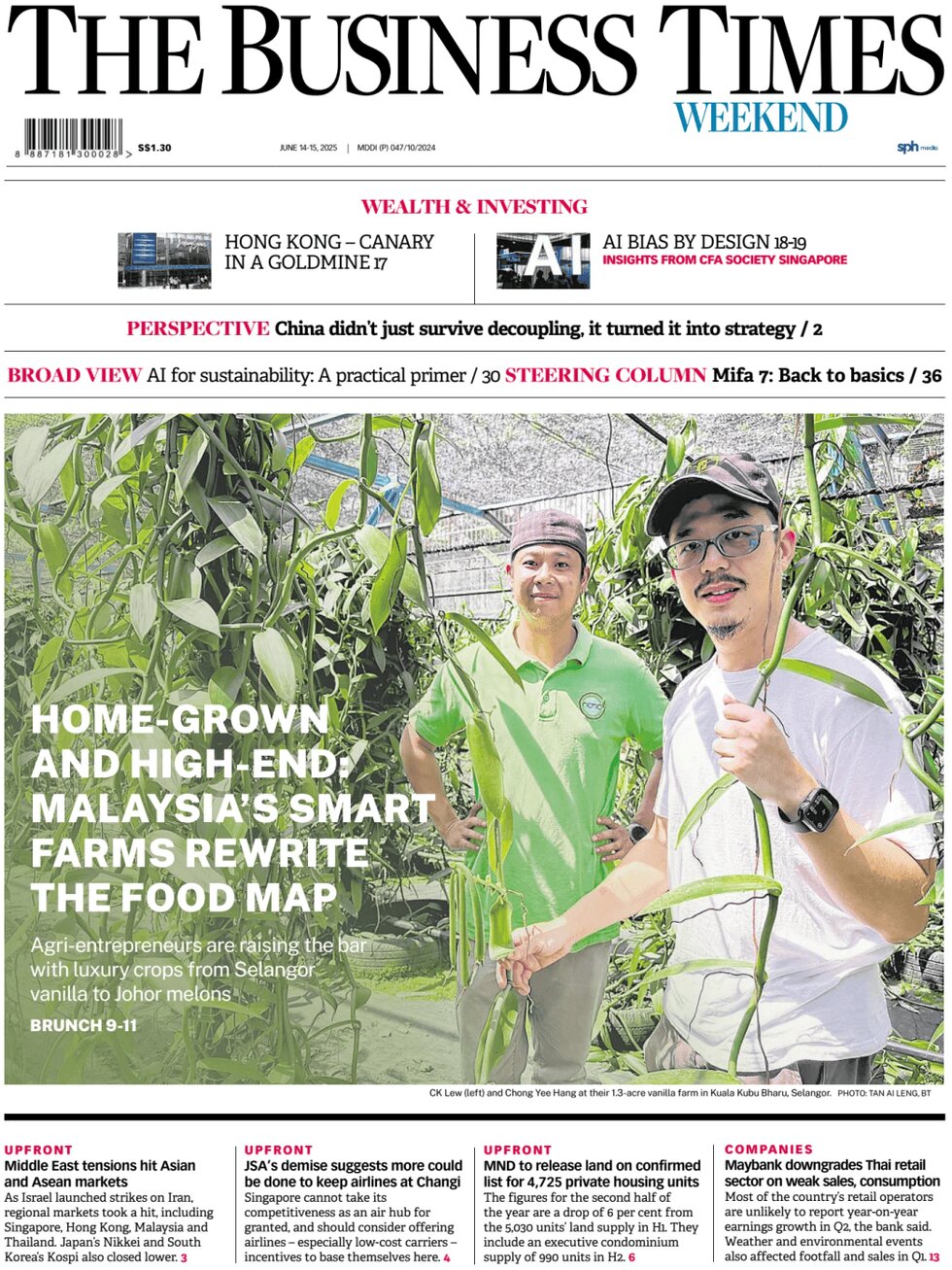 The Business Times (Singapore) - Front Page - 06/14/2025