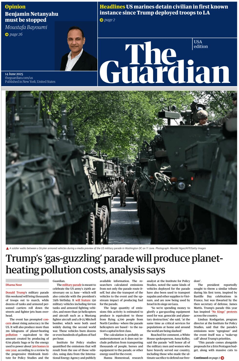 The Guardian US - Cover - 06/14/2025