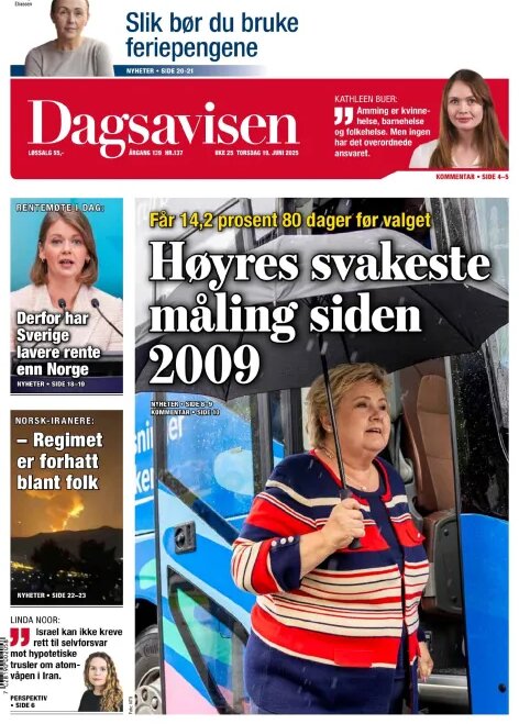 Dagsavisen - Front Page - 06/19/2025