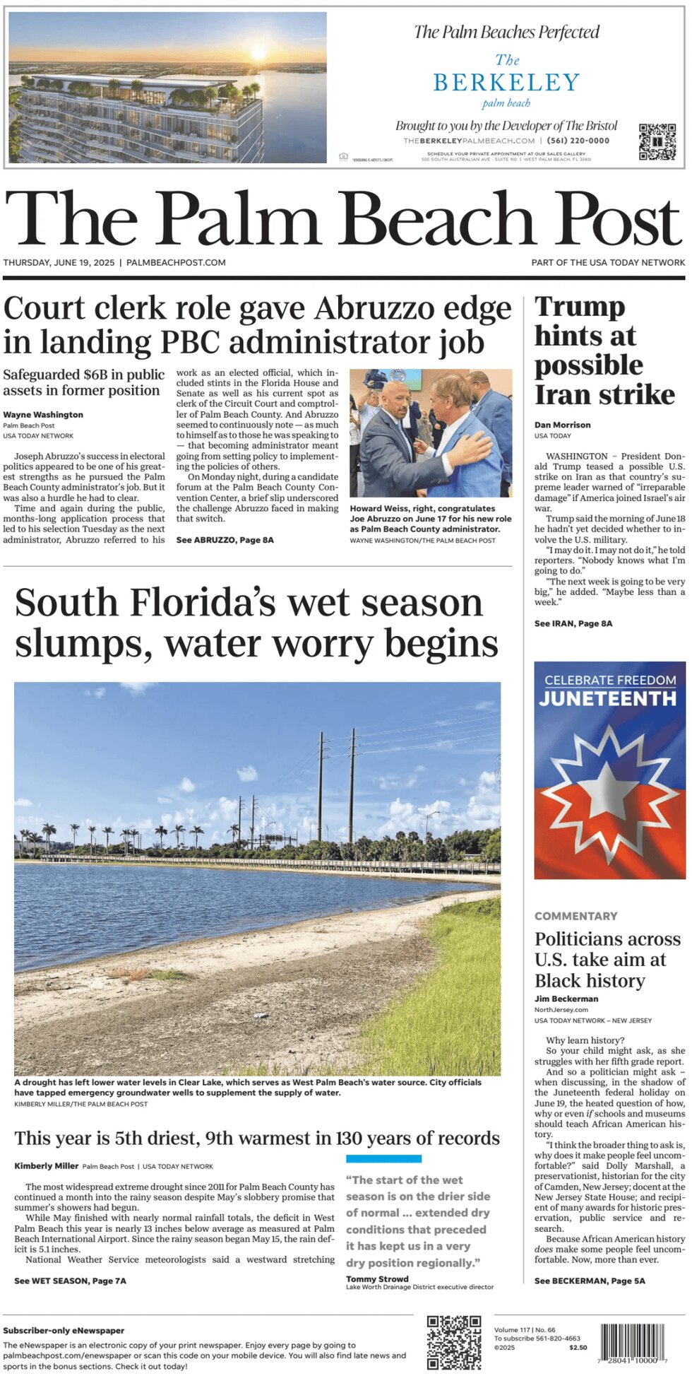 The Palm Beach Post - Cover - 06/19/2025