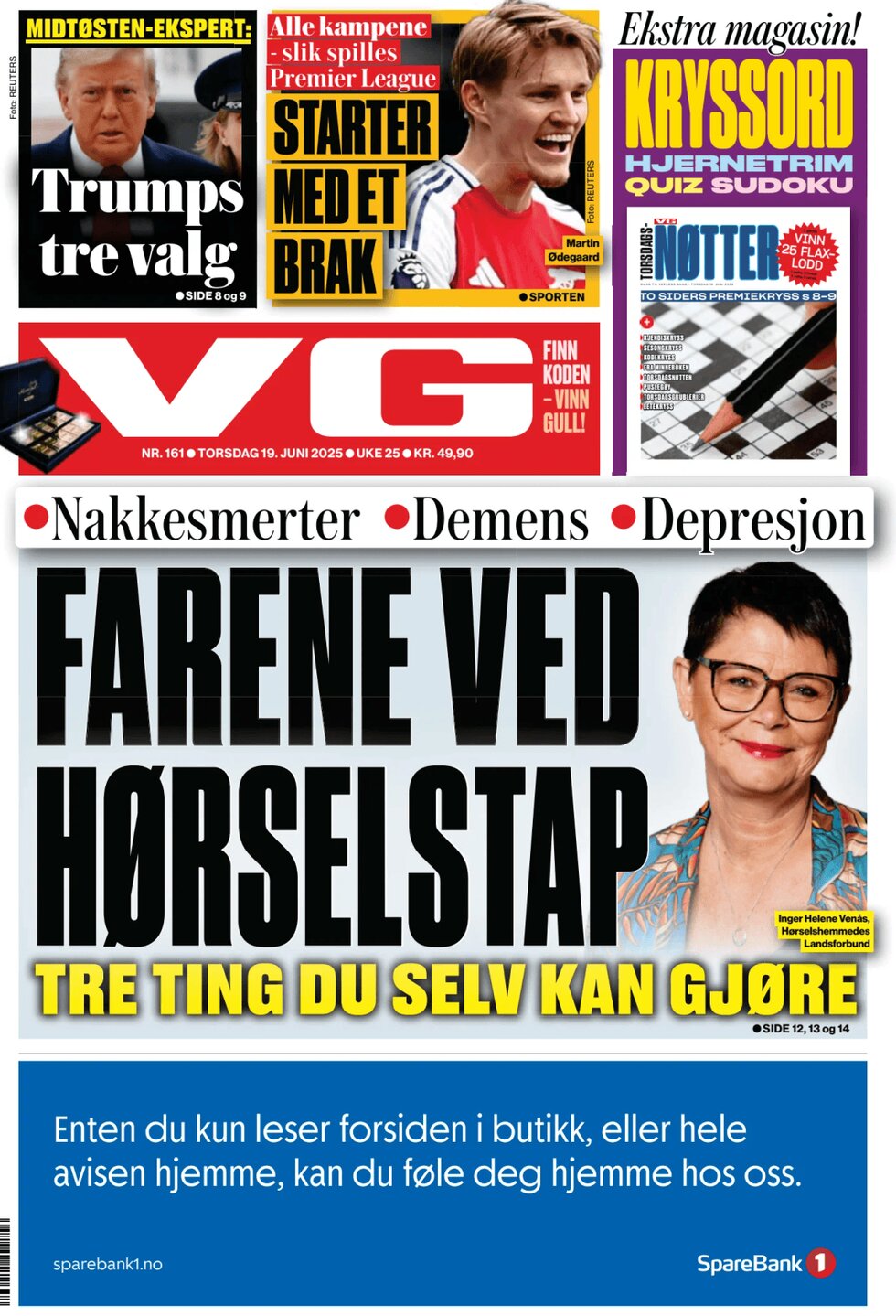 Verdens Gang (VG) - Front Page - 06/19/2025