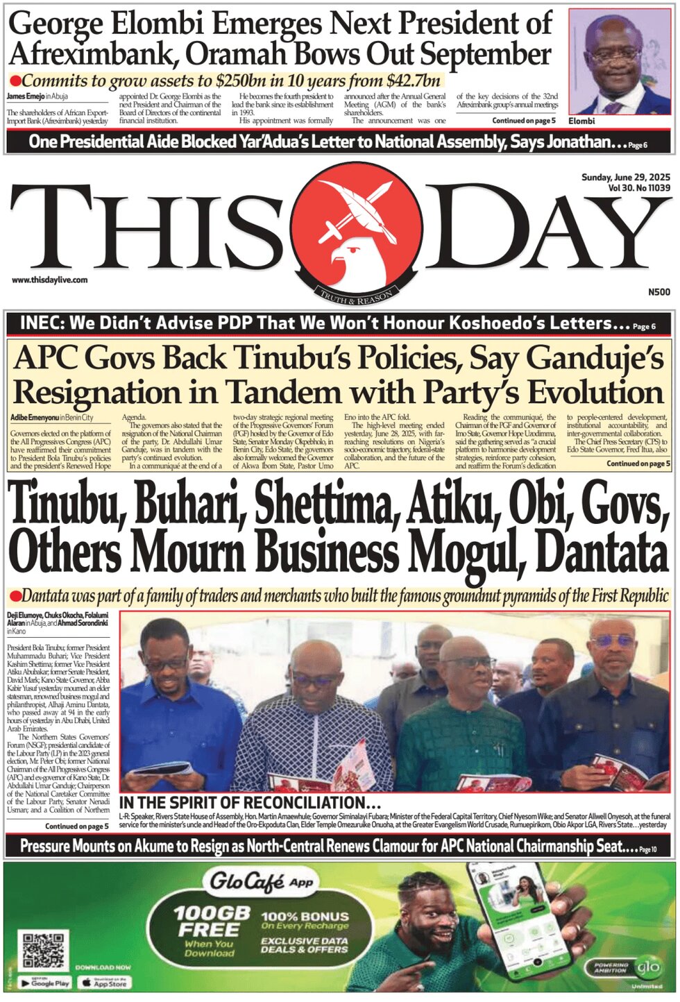 ThisDay - Front Page - 06/29/2025