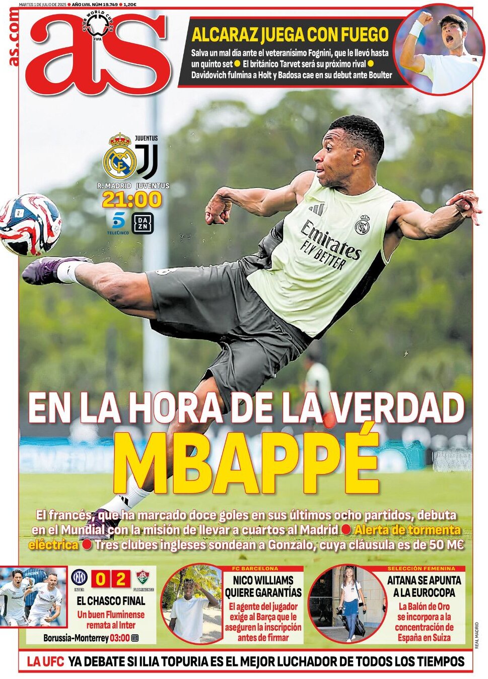 AS (Madrid) - Front Page - 07/01/2025