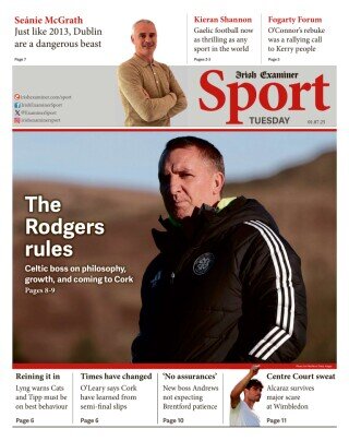 Irish Examiner Sport - Front Page - 07/01/2025