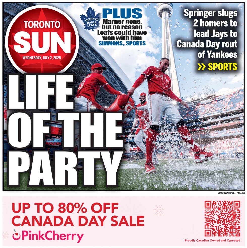 Toronto Sun - Front Page - 07/02/2025