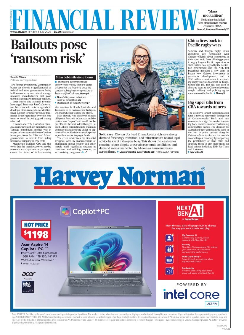 Financial Review - Front Page - 07/04/2025