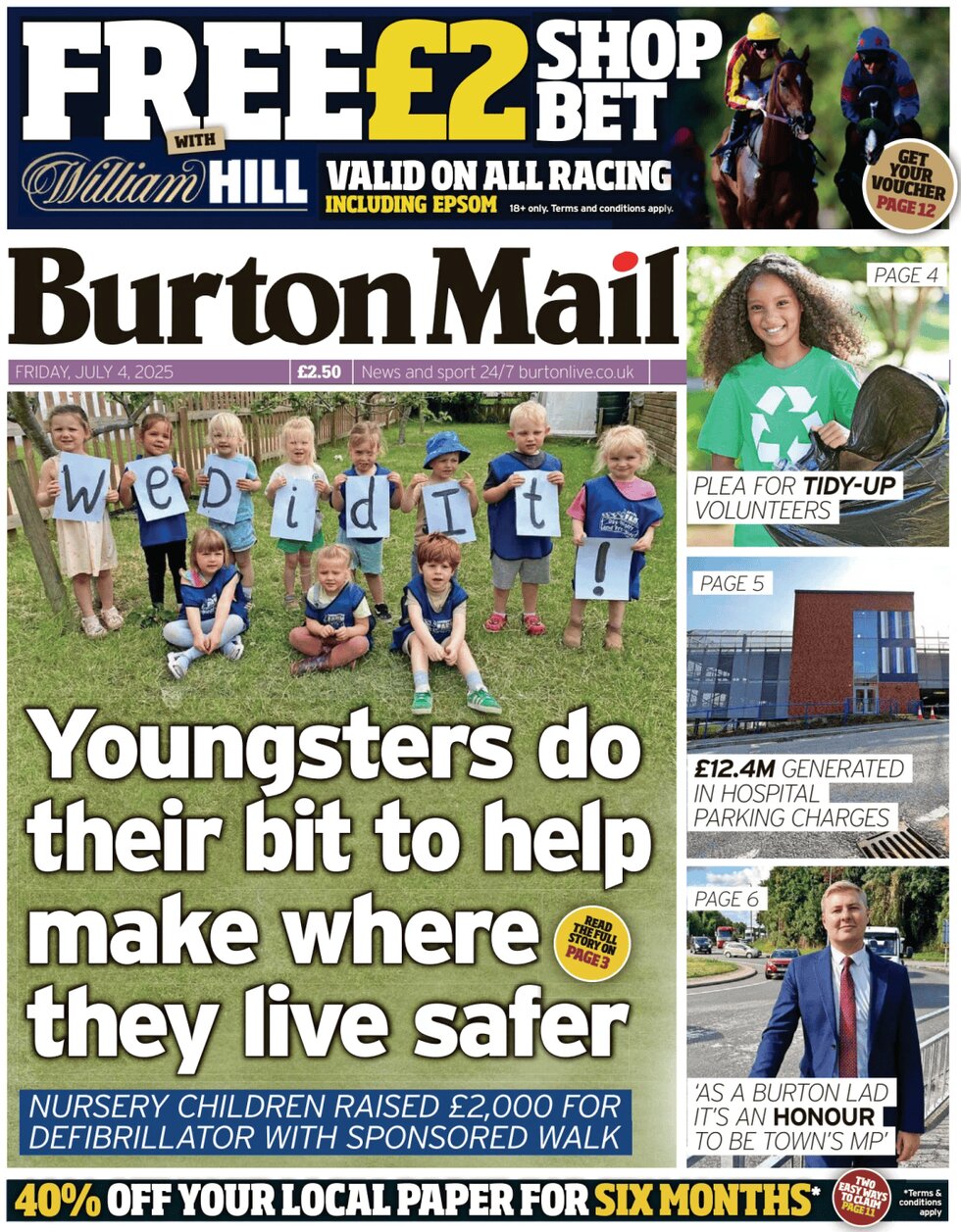 Burton Mail - Front Page - 07/04/2025