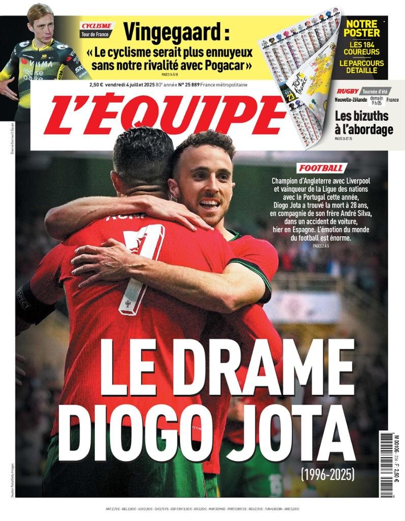 L'Equipe - Front Page - 07/04/2025